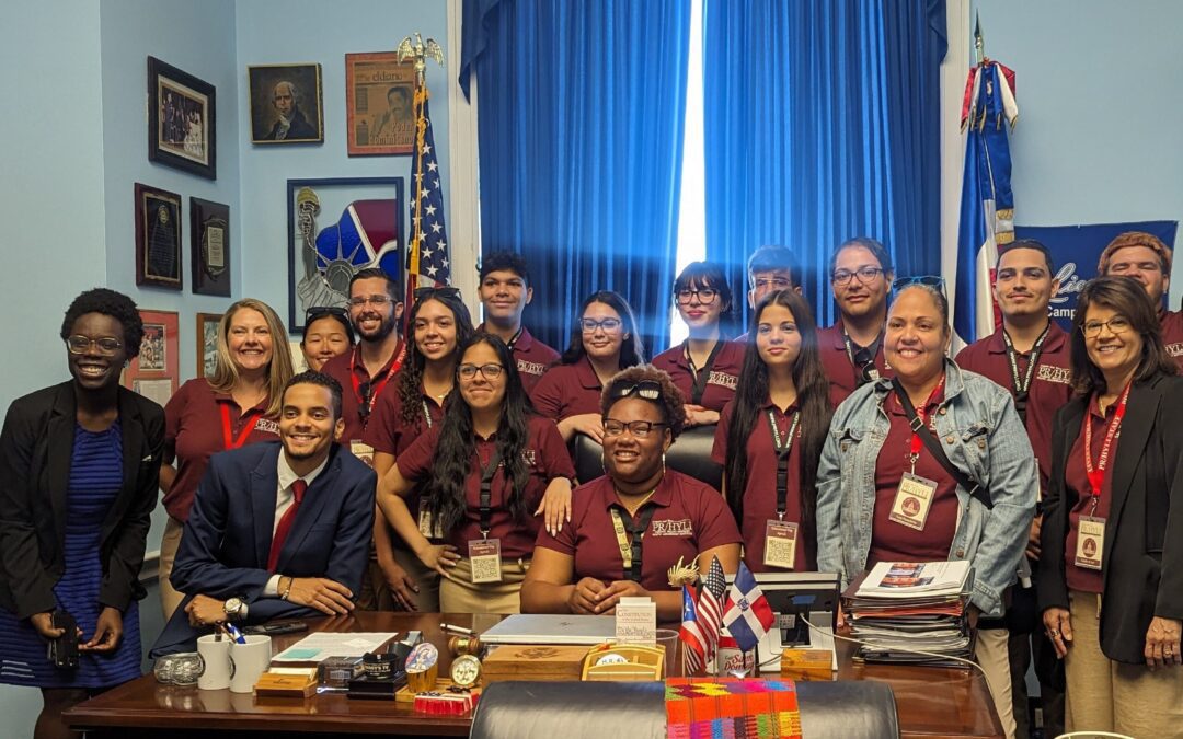 Democracy in Action! CBS6 showcases civic engagement of several statewide PR/HYLI Student Delegates